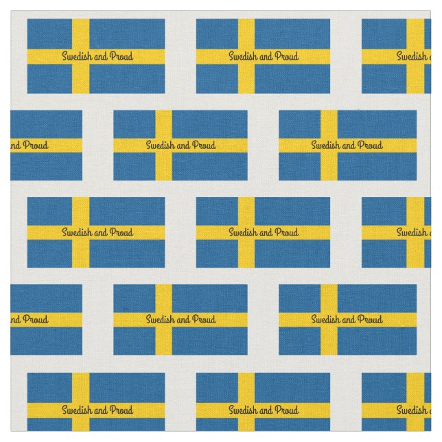 Flagge Schwedens - Text bearbeiten Stoff (Nahaufnahme)