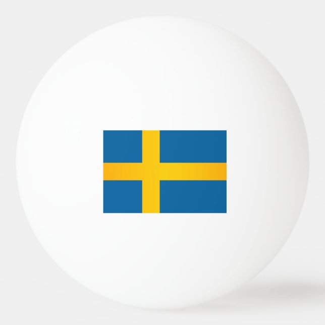 Flagge Schwedens Tischtennisball (Vorderseite)