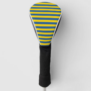 Flagge Schwedens Ukraine stripes Linien Musterblau Golf Headcover