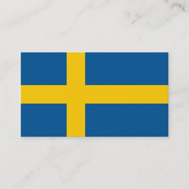 Flagge Schwedens Visitenkarten Visitenkarte (Vorderseite)