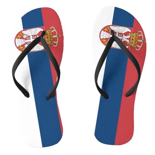 Flagge Serbien Flip Flops (Fußbett)