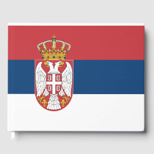 Flagge Serbien Gästebuch