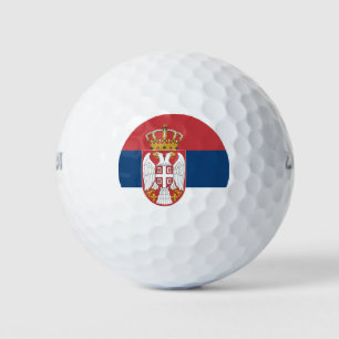 Flagge Serbien Golfball
