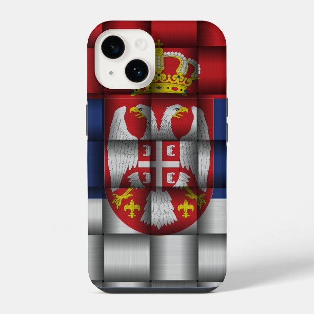 Flagge Serbien iPhone Hülle (Rückseite)