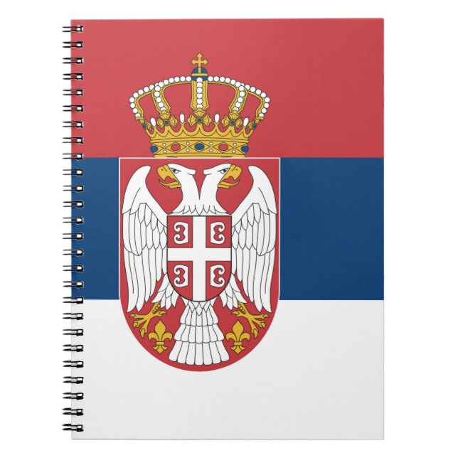 Flagge Serbien Notizblock (Vorderseite)