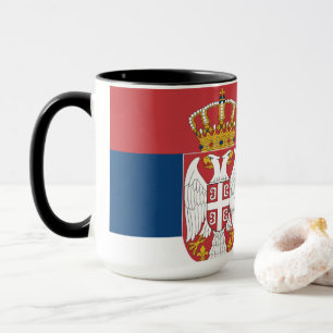 Flagge Serbien Tasse