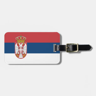 Flagge Serbiens Gepäckanhänger