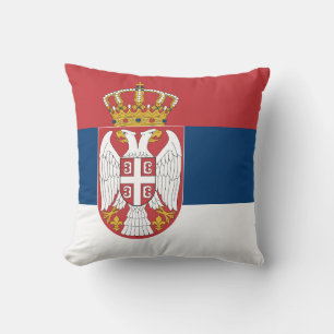 Flagge Serbiens Kissen