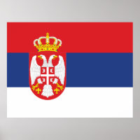 Flagge Serbiens