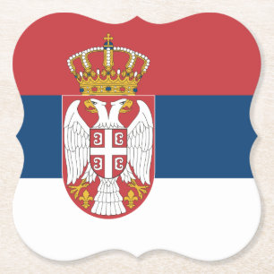 Flagge Serbiens Untersetzer