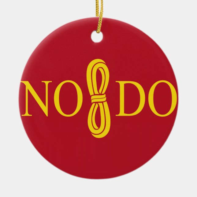 Flagge Sevillas (Spanien) Keramikornament (Vorne)