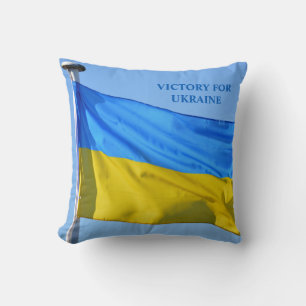 Flagge Sieg für die Ukraine Bleibt stark Kissen