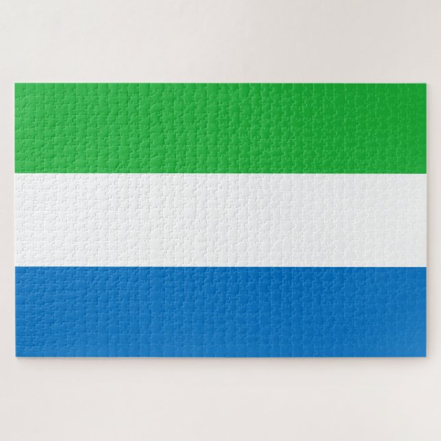Flagge Sierra Leones (Horizontal)