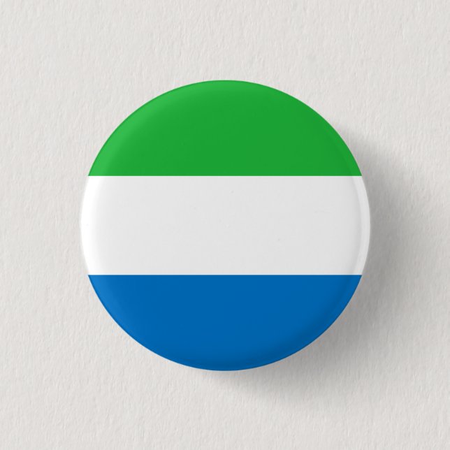 Flagge Sierra Leones Button (Vorderseite)