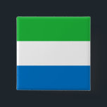 Flagge Sierra Leones Button<br><div class="desc">Anpassbare World Flag Produkte - Bitte fühlen Sie sich frei,  Ihren eigenen Text hinzuzufügen.</div>