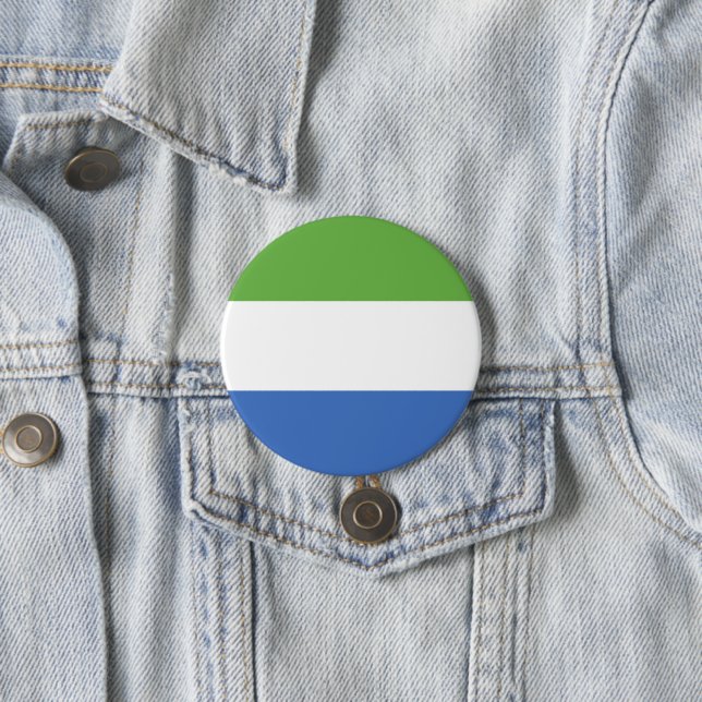 Flagge Sierra Leones Button (Beispiel)
