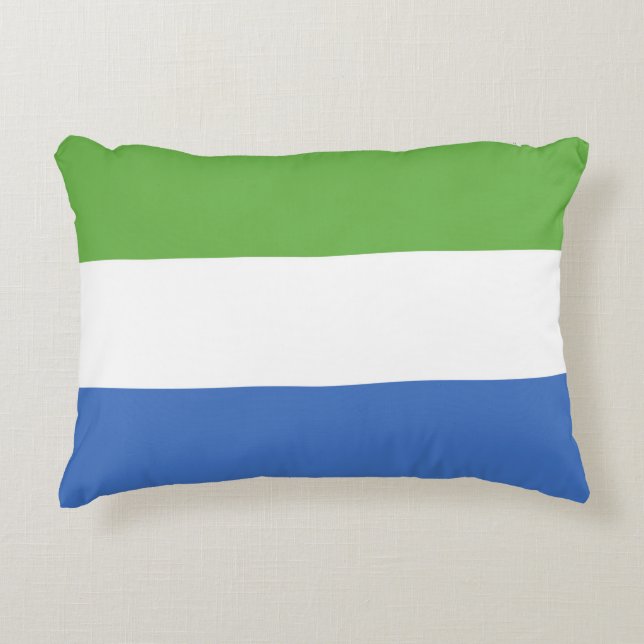 Flagge Sierra Leones Dekokissen (Vorderseite)