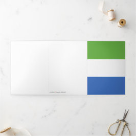 Flagge Sierra Leones Dreifach Gefaltete Karte