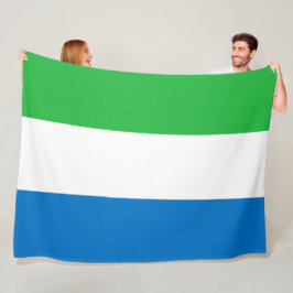 Flagge Sierra Leones Fleecedecke