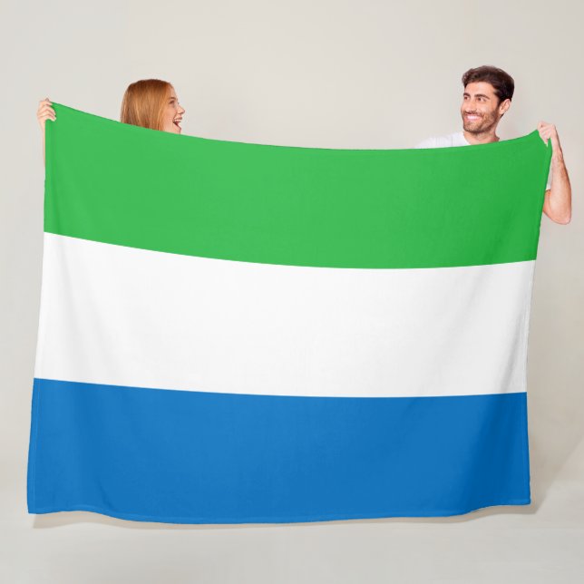 Flagge Sierra Leones Fleecedecke (Beispiel)
