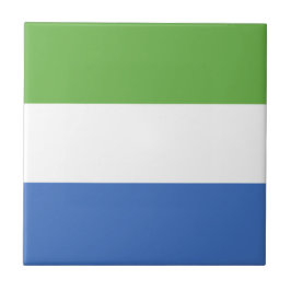 Flagge Sierra Leones Fliese