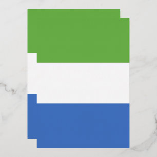 Flagge Sierra Leones Folieneinladung