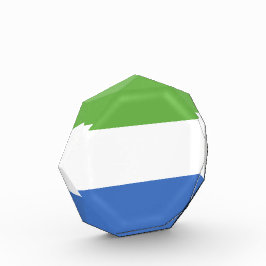 Flagge Sierra Leones Fotoblock