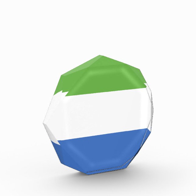 Flagge Sierra Leones Fotoblock (Links)