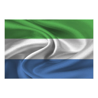 Flagge Sierra Leones Fotodruck