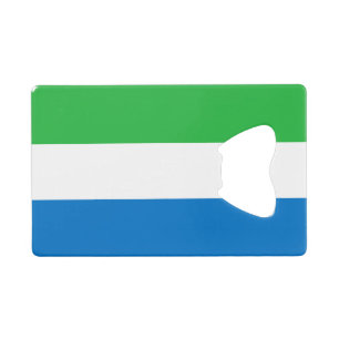Flagge Sierra Leones Geldbeutel Flaschenöffner