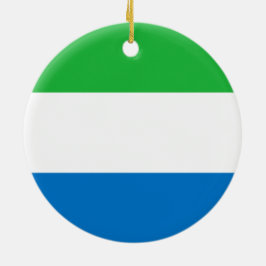 Flagge Sierra Leones Keramik Ornament