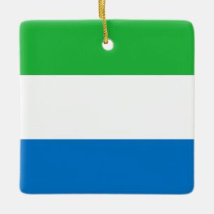Flagge Sierra Leones Keramikornament