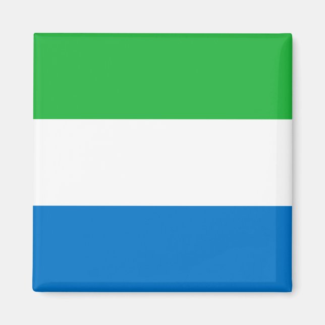 Flagge Sierra Leones Magnet (Vorne)