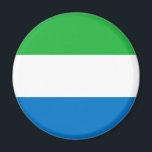 Flagge Sierra Leones Magnet<br><div class="desc">Patriotische Flagge Sierra Leones.</div>