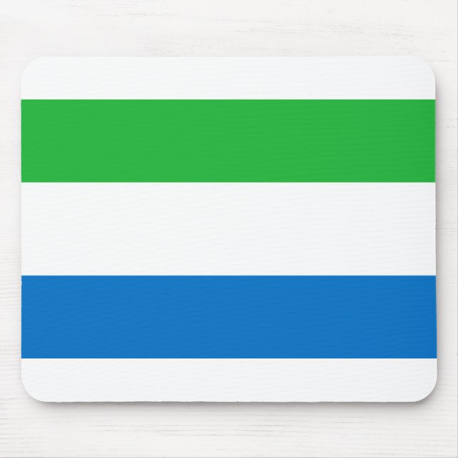 Flagge Sierra Leones Mousepad (Vorne)