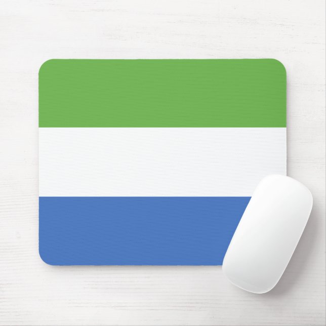 Flagge Sierra Leones Mousepad (Mit Mouse)