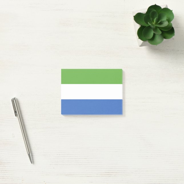 Flagge Sierra Leones Post-it Klebezettel (Büro)