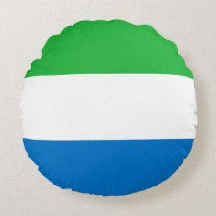 Flagge Sierra Leones Rundes Kissen