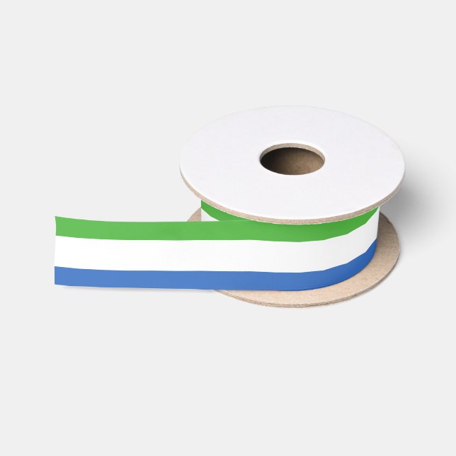 Flagge Sierra Leones Satinband (Spule)