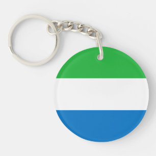 Flagge Sierra Leones Schlüsselanhänger