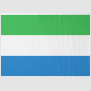 Flagge Sierra Leones Seidenpapier