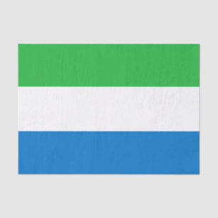 Flagge Sierra Leones Seidenpapier
