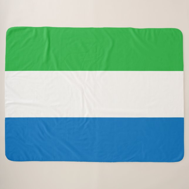 Flagge Sierra Leones Sherpadecke (Vorderseite (Horizontal))