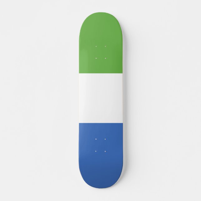 Flagge Sierra Leones Skateboard (Vorne)