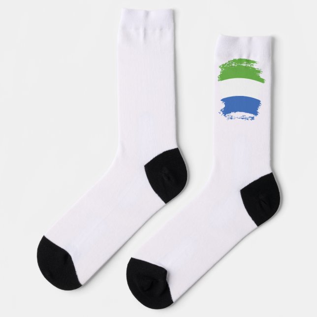 Flagge Sierra Leones Socken (Linkes Detail)