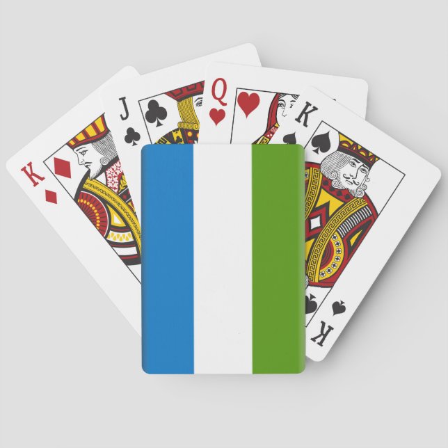 Flagge Sierra Leones Spielkarten (Rückseite)