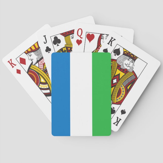 Flagge Sierra Leones Spielkarten (Rückseite)