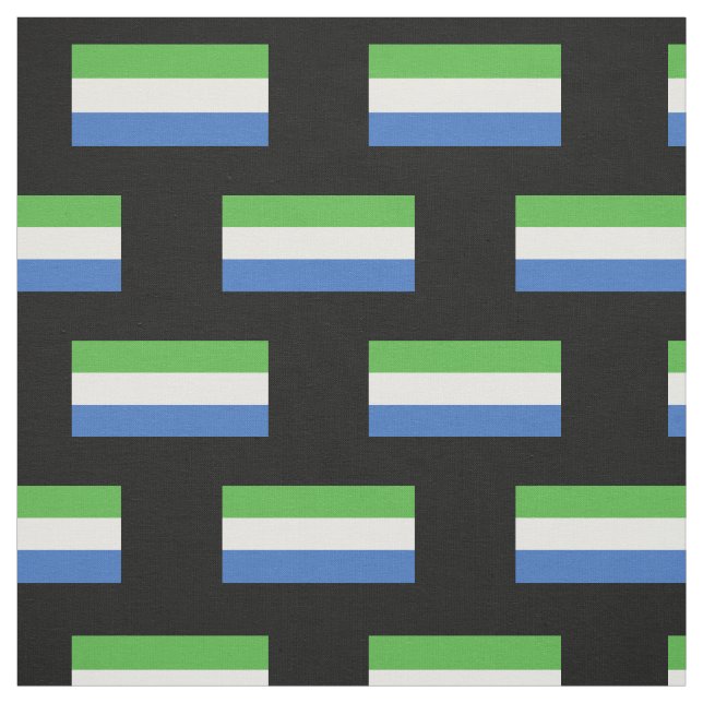 Flagge Sierra Leones Stoff (Muster)