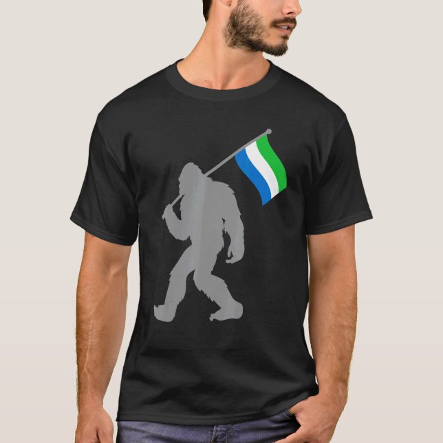Flagge Sierra Leones T-Shirt (Vorderseite)