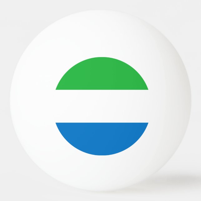 Flagge Sierra Leones Tischtennisball (Vorderseite)